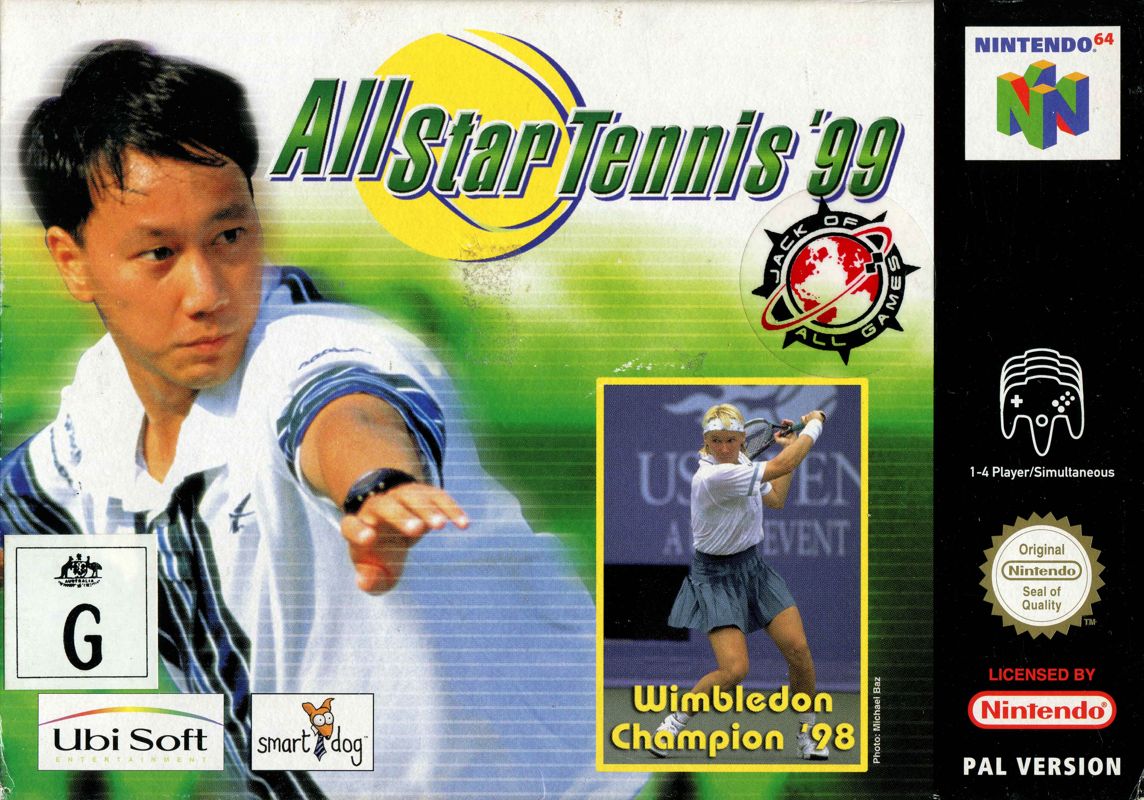 All-Star Tennis 99 box art for Nintendo 64